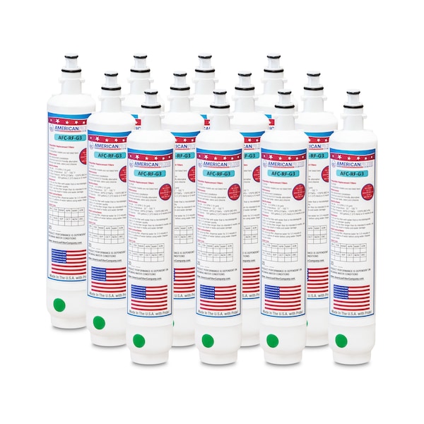 American Filter Co AFC Brand AFC-RF-G3, Compatible to GE RPWF Refrigerator Water Filters (12PK) Made by AFC RPWF-AFC-RF-G3-12-70339 - main
